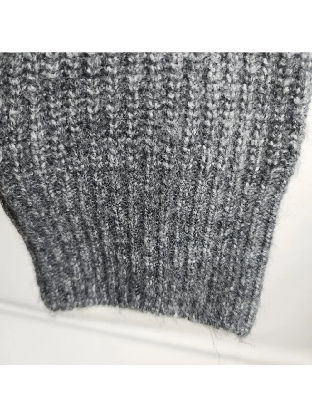 Vince Camuto Knit Sweater Womens XL Gray Pullover 1/4 Zip Stretch  NWT